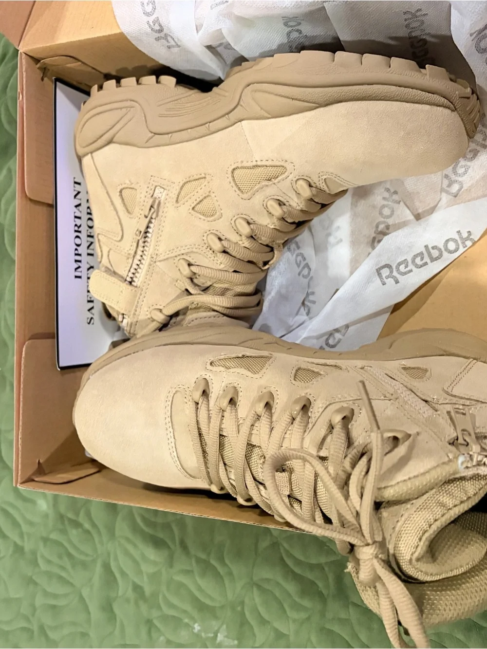 Reebok Men's Tactical Rapid Response Boots - Tan